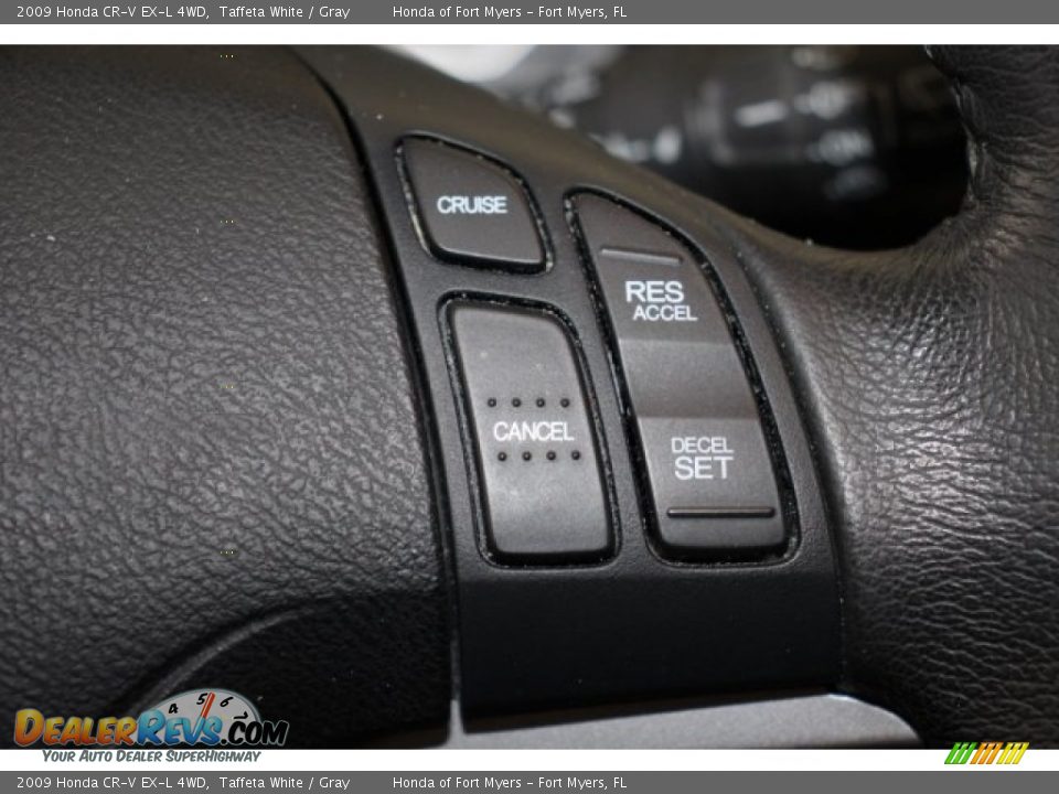 2009 Honda CR-V EX-L 4WD Taffeta White / Gray Photo #17