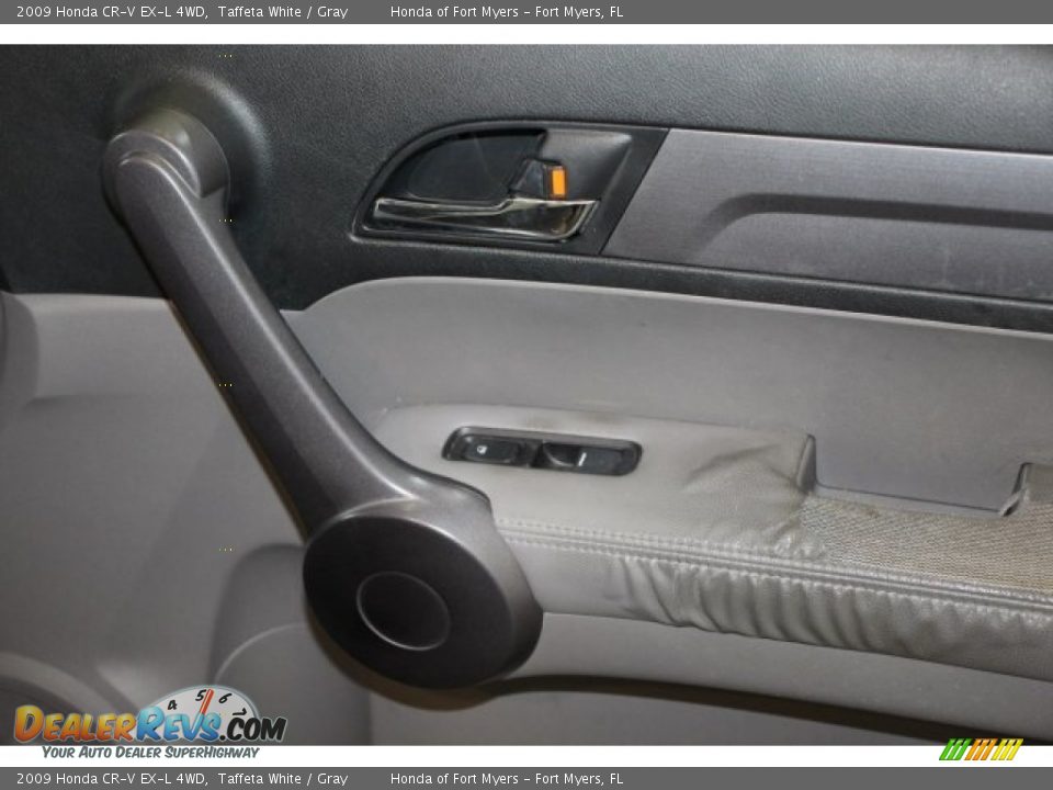 2009 Honda CR-V EX-L 4WD Taffeta White / Gray Photo #31