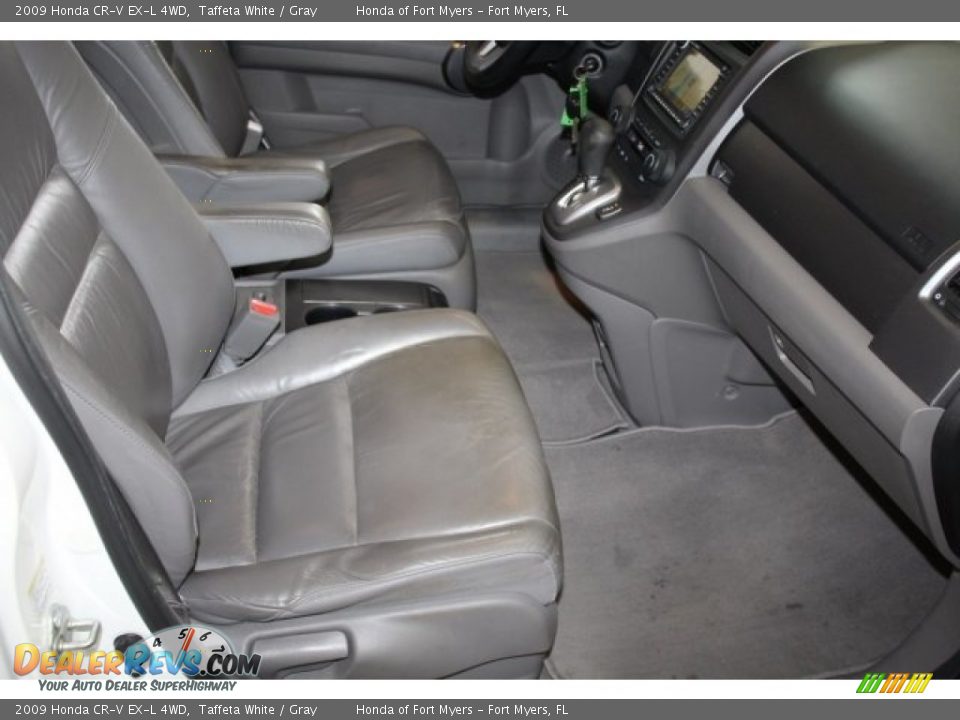 2009 Honda CR-V EX-L 4WD Taffeta White / Gray Photo #32