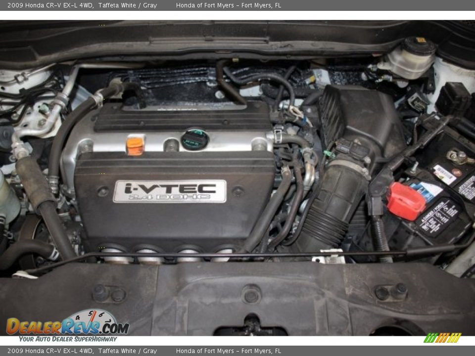 2009 Honda CR-V EX-L 4WD Taffeta White / Gray Photo #33
