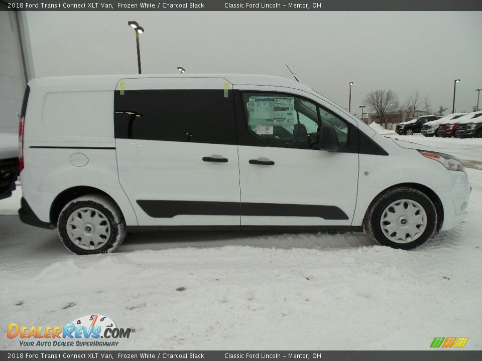 2018 Ford Transit Connect XLT Van Frozen White / Charcoal Black Photo #3
