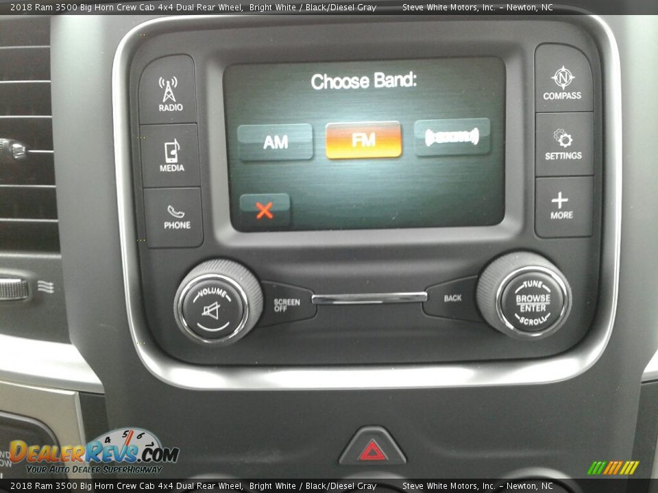 2018 Ram 3500 Big Horn Crew Cab 4x4 Dual Rear Wheel Bright White / Black/Diesel Gray Photo #20