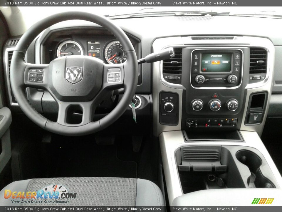 2018 Ram 3500 Big Horn Crew Cab 4x4 Dual Rear Wheel Bright White / Black/Diesel Gray Photo #26