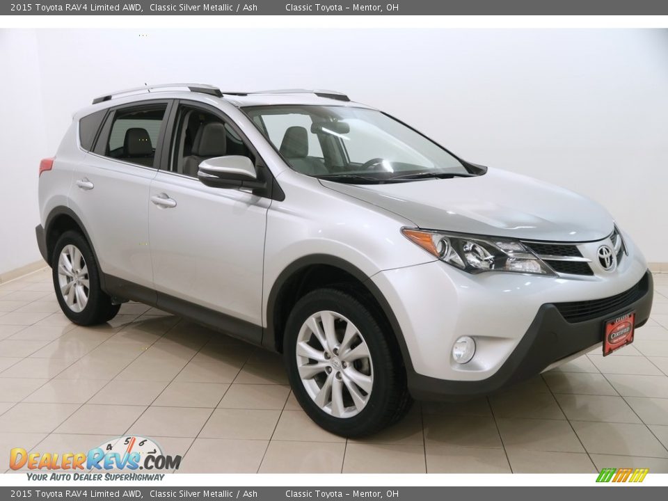 2015 Toyota RAV4 Limited AWD Classic Silver Metallic / Ash Photo #1