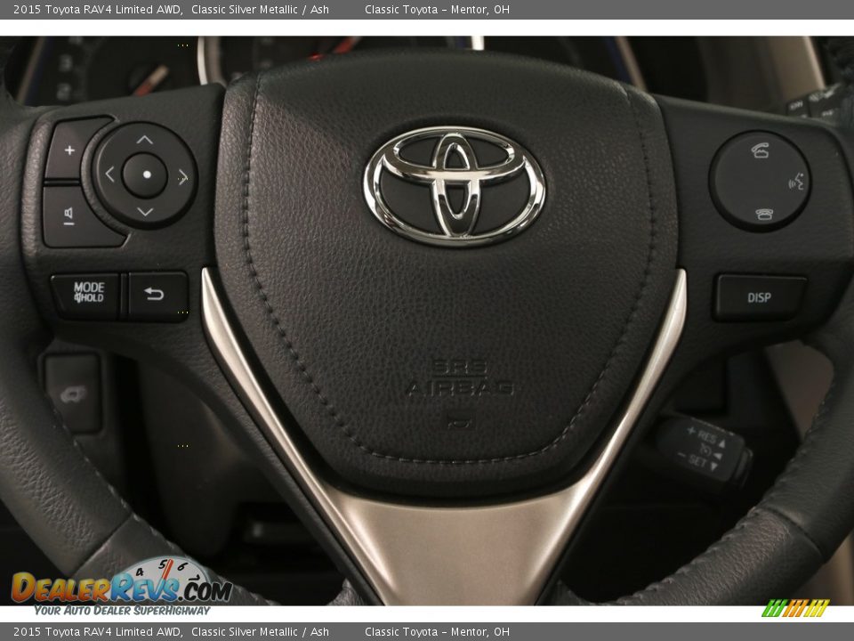 2015 Toyota RAV4 Limited AWD Classic Silver Metallic / Ash Photo #6