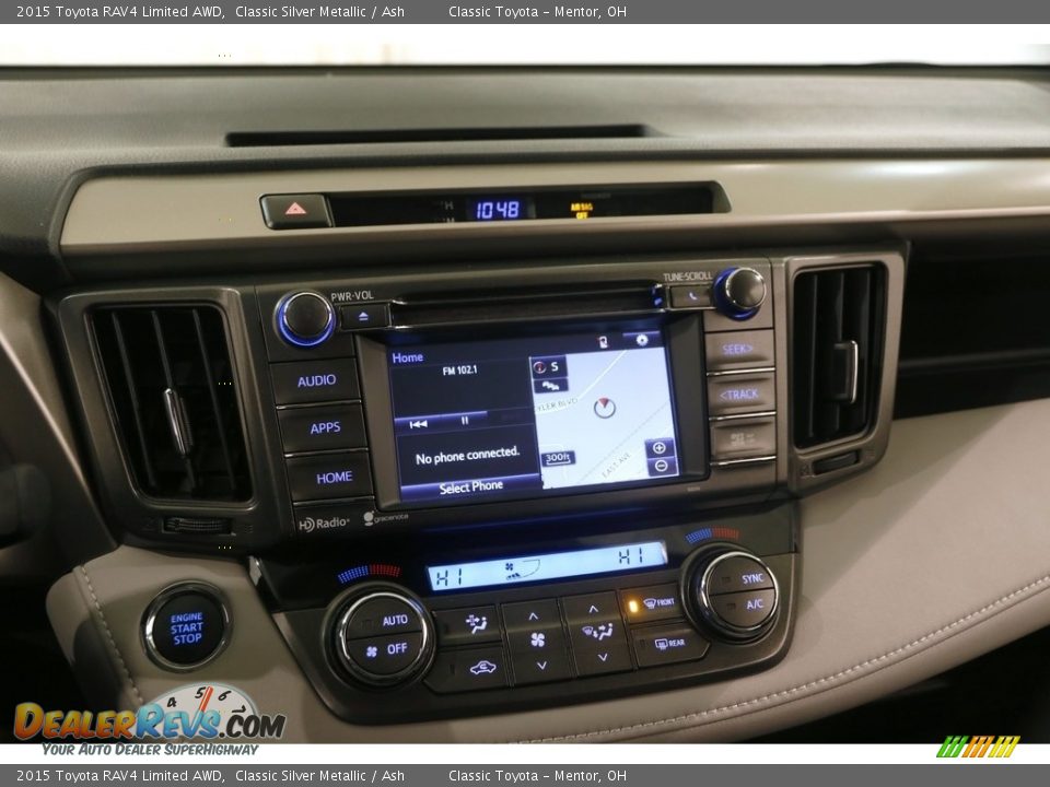 2015 Toyota RAV4 Limited AWD Classic Silver Metallic / Ash Photo #8
