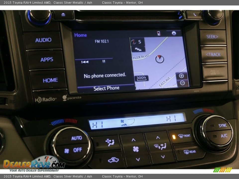 2015 Toyota RAV4 Limited AWD Classic Silver Metallic / Ash Photo #9