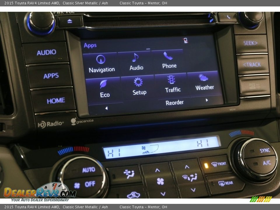 2015 Toyota RAV4 Limited AWD Classic Silver Metallic / Ash Photo #10