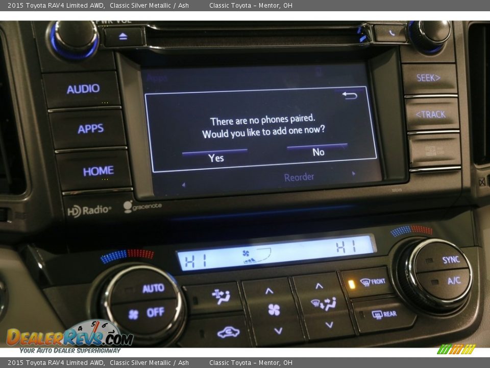 2015 Toyota RAV4 Limited AWD Classic Silver Metallic / Ash Photo #11