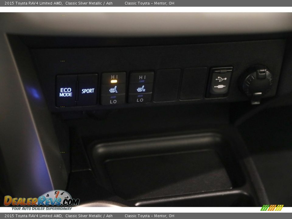 2015 Toyota RAV4 Limited AWD Classic Silver Metallic / Ash Photo #13