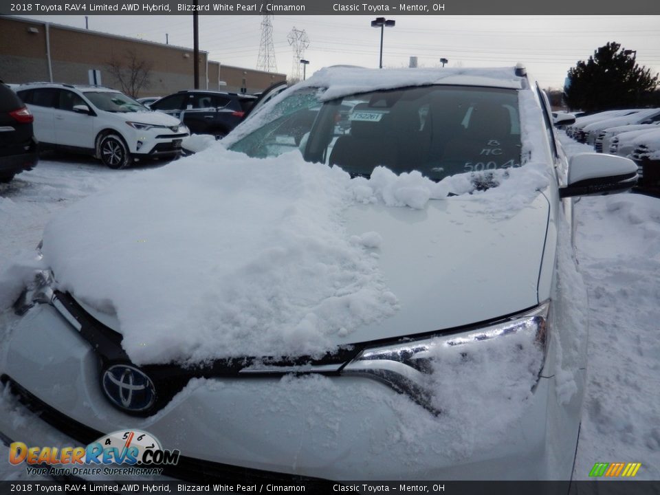 2018 Toyota RAV4 Limited AWD Hybrid Blizzard White Pearl / Cinnamon Photo #1