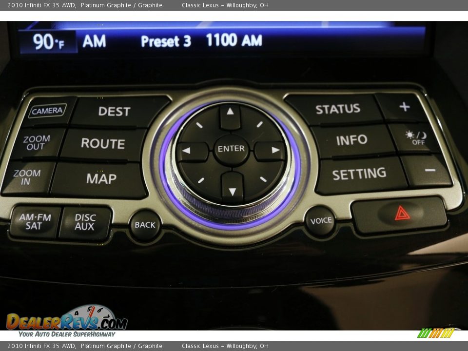 2010 Infiniti FX 35 AWD Platinum Graphite / Graphite Photo #17