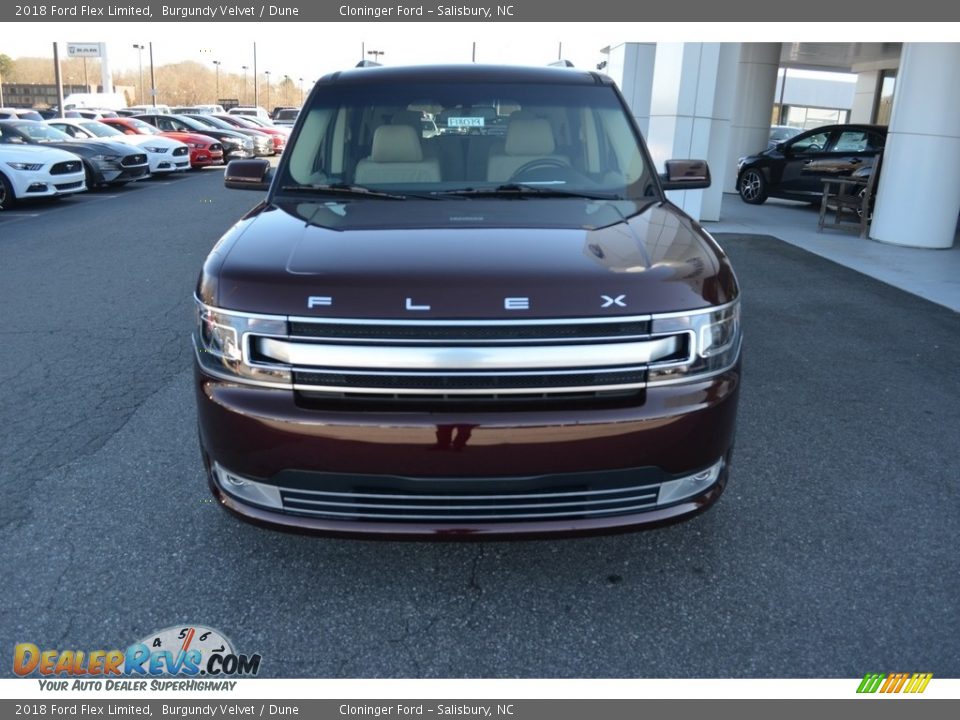 2018 Ford Flex Limited Burgundy Velvet / Dune Photo #4
