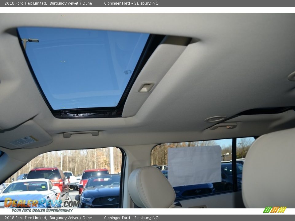 2018 Ford Flex Limited Burgundy Velvet / Dune Photo #7