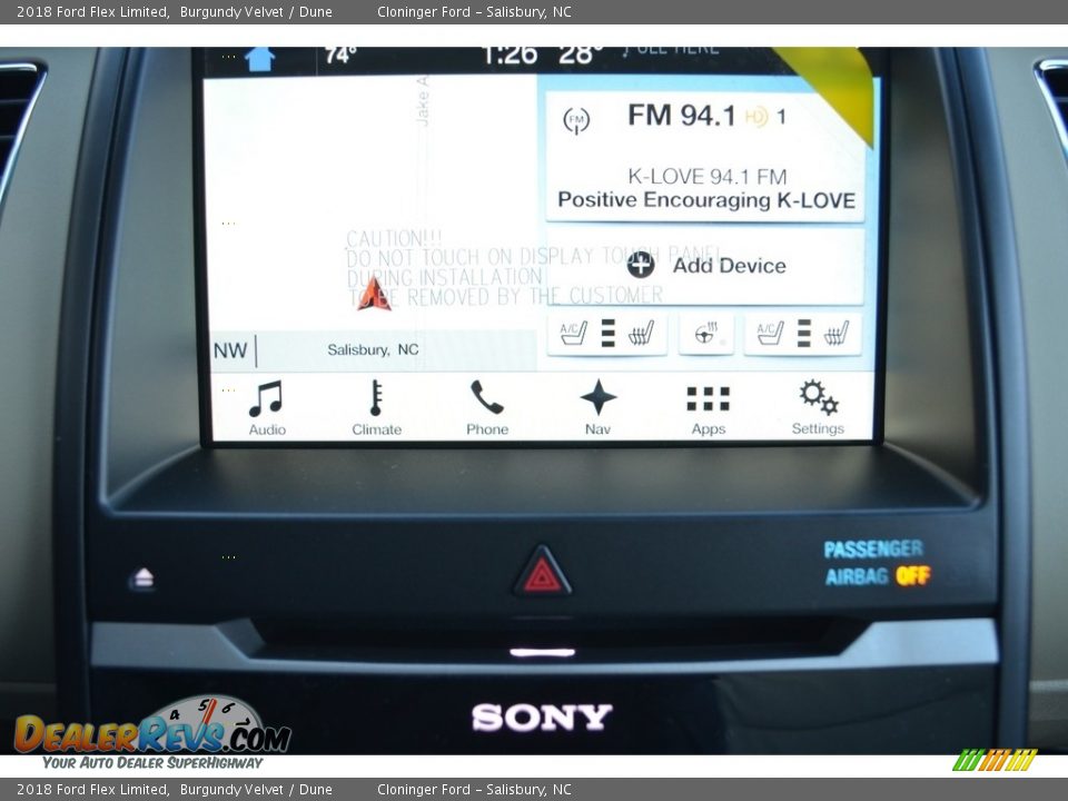 Navigation of 2018 Ford Flex Limited Photo #12