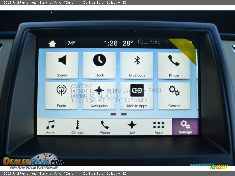 Controls of 2018 Ford Flex Limited Photo #13
