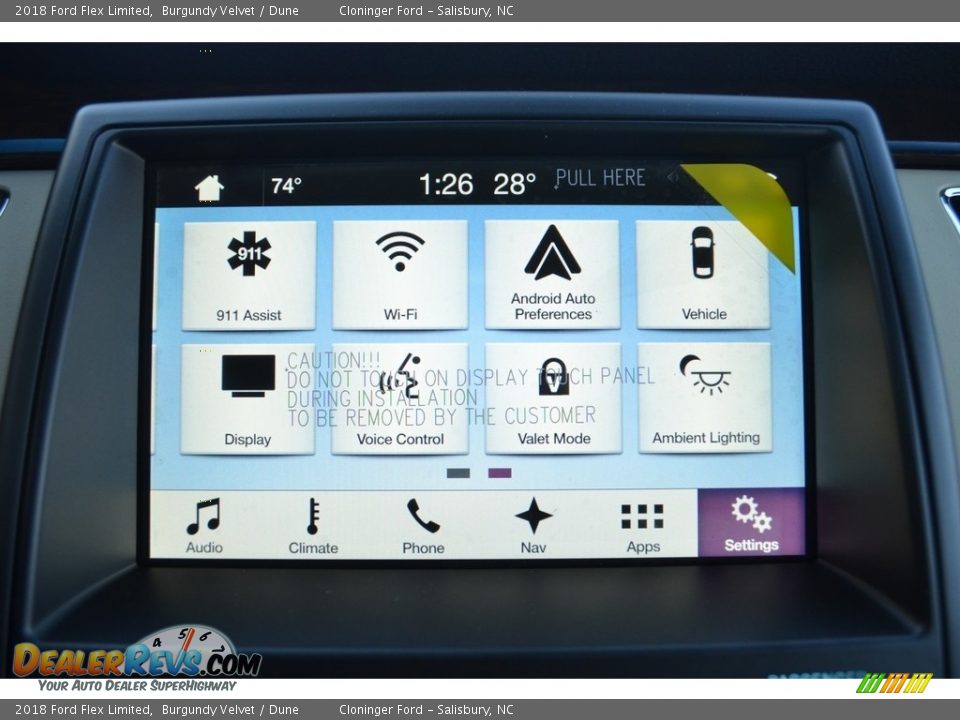 Controls of 2018 Ford Flex Limited Photo #14