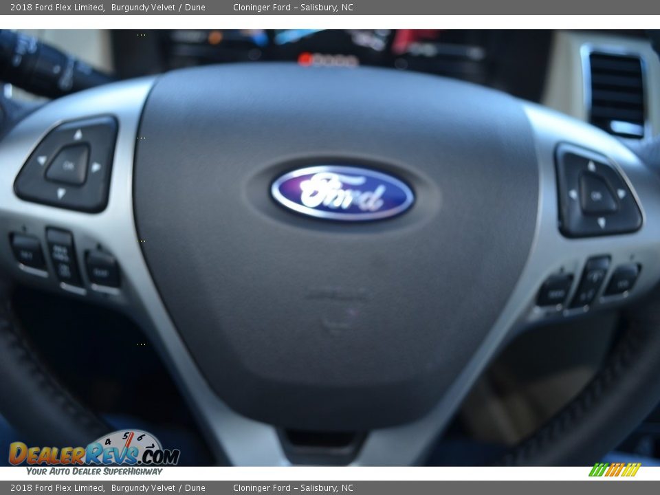 2018 Ford Flex Limited Burgundy Velvet / Dune Photo #20