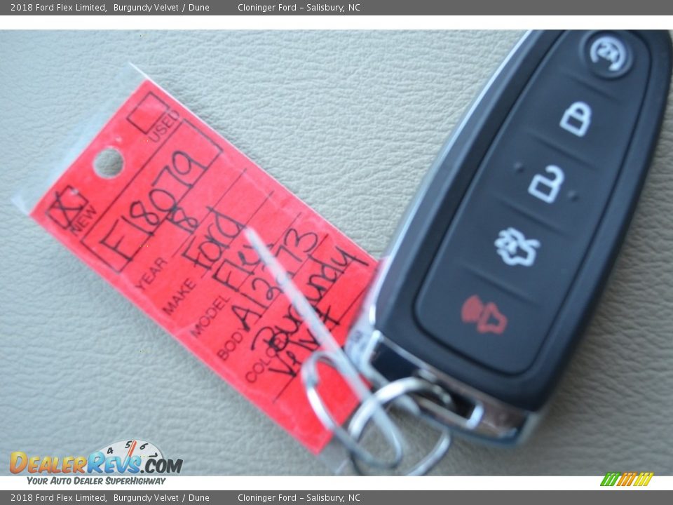 2018 Ford Flex Limited Burgundy Velvet / Dune Photo #25