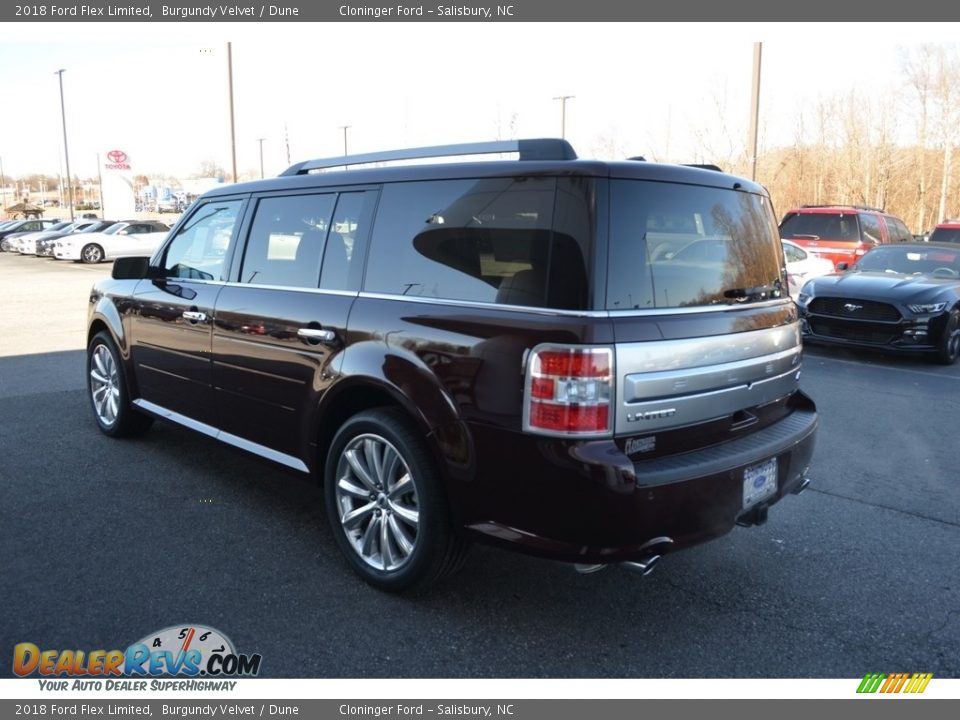 2018 Ford Flex Limited Burgundy Velvet / Dune Photo #26