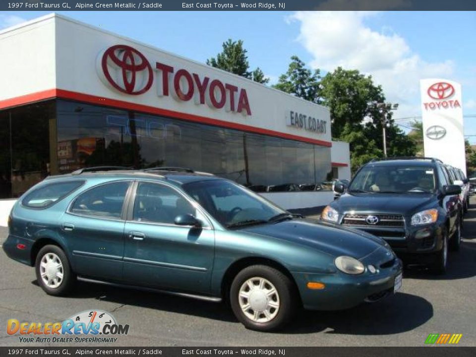 1997 Ford Taurus GL Alpine Green Metallic / Saddle Photo #1