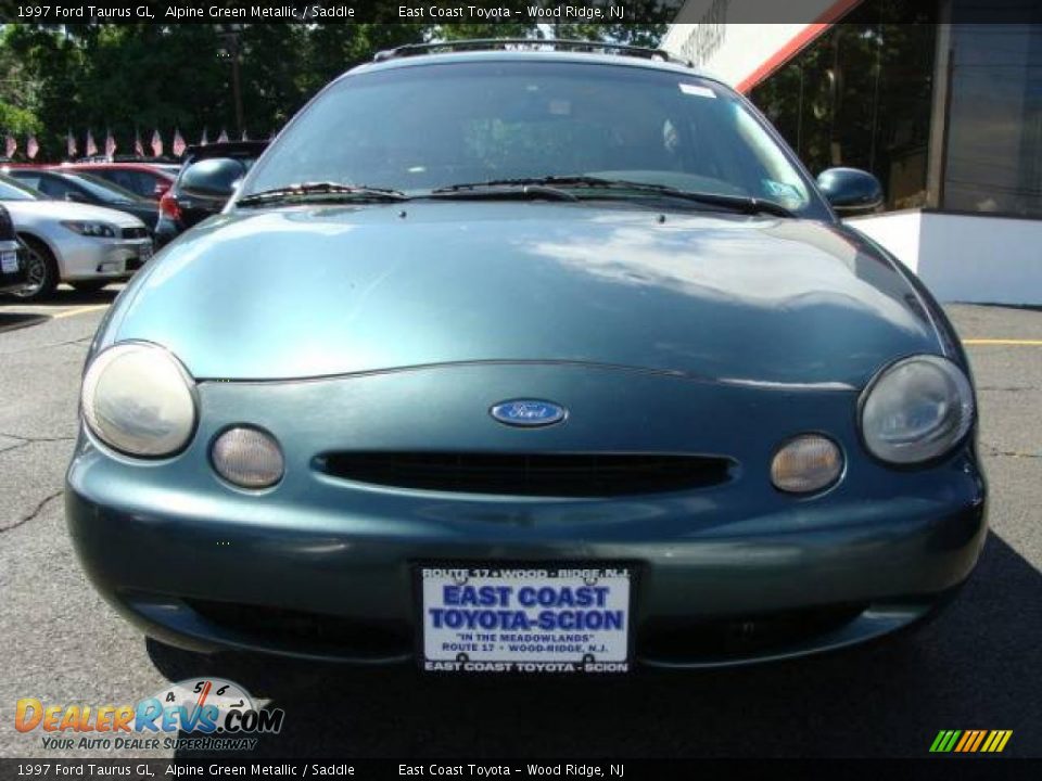 1997 Ford Taurus GL Alpine Green Metallic / Saddle Photo #2