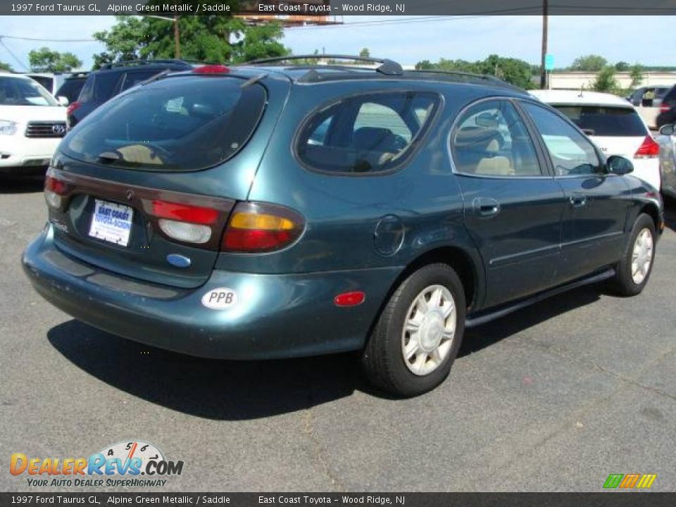 1997 Ford Taurus GL Alpine Green Metallic / Saddle Photo #3