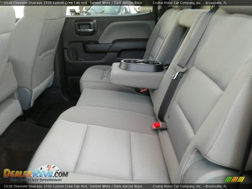 2018 Chevrolet Silverado 1500 Custom Crew Cab 4x4 Summit White / Dark Ash/Jet Black Photo #10