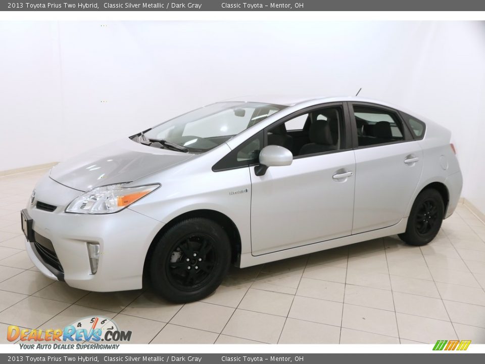 2013 Toyota Prius Two Hybrid Classic Silver Metallic / Dark Gray Photo #3