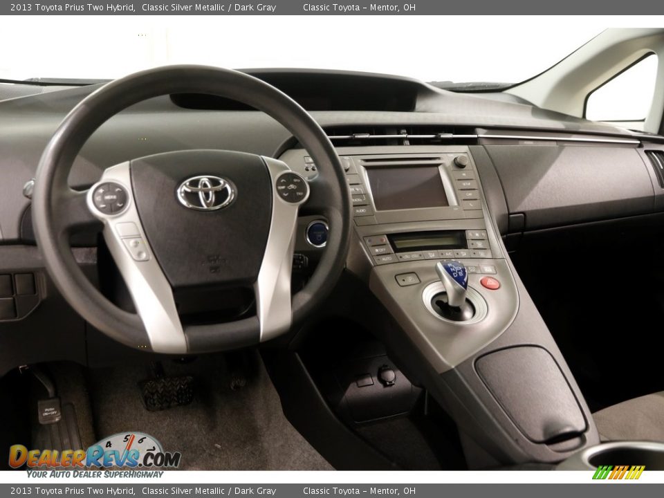 2013 Toyota Prius Two Hybrid Classic Silver Metallic / Dark Gray Photo #6