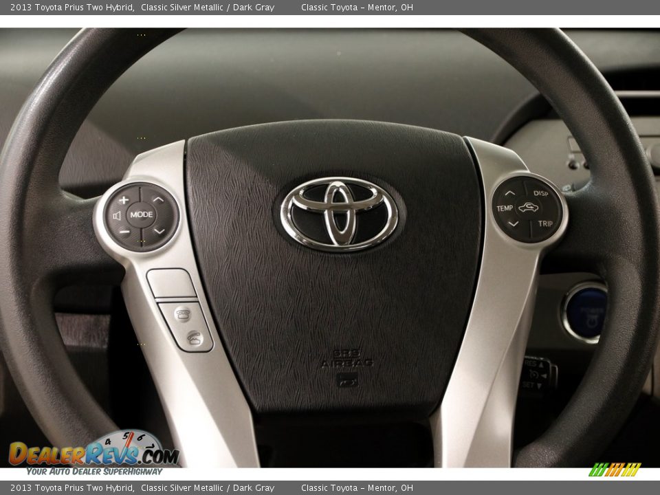 2013 Toyota Prius Two Hybrid Classic Silver Metallic / Dark Gray Photo #7