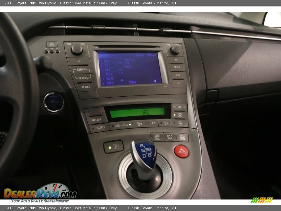 2013 Toyota Prius Two Hybrid Classic Silver Metallic / Dark Gray Photo #10