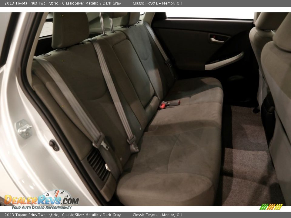 2013 Toyota Prius Two Hybrid Classic Silver Metallic / Dark Gray Photo #17