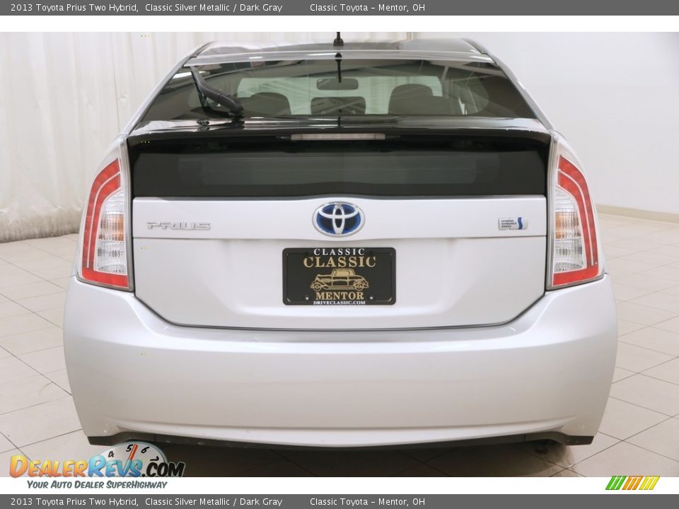 2013 Toyota Prius Two Hybrid Classic Silver Metallic / Dark Gray Photo #19