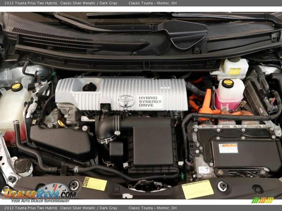 2013 Toyota Prius Two Hybrid Classic Silver Metallic / Dark Gray Photo #20