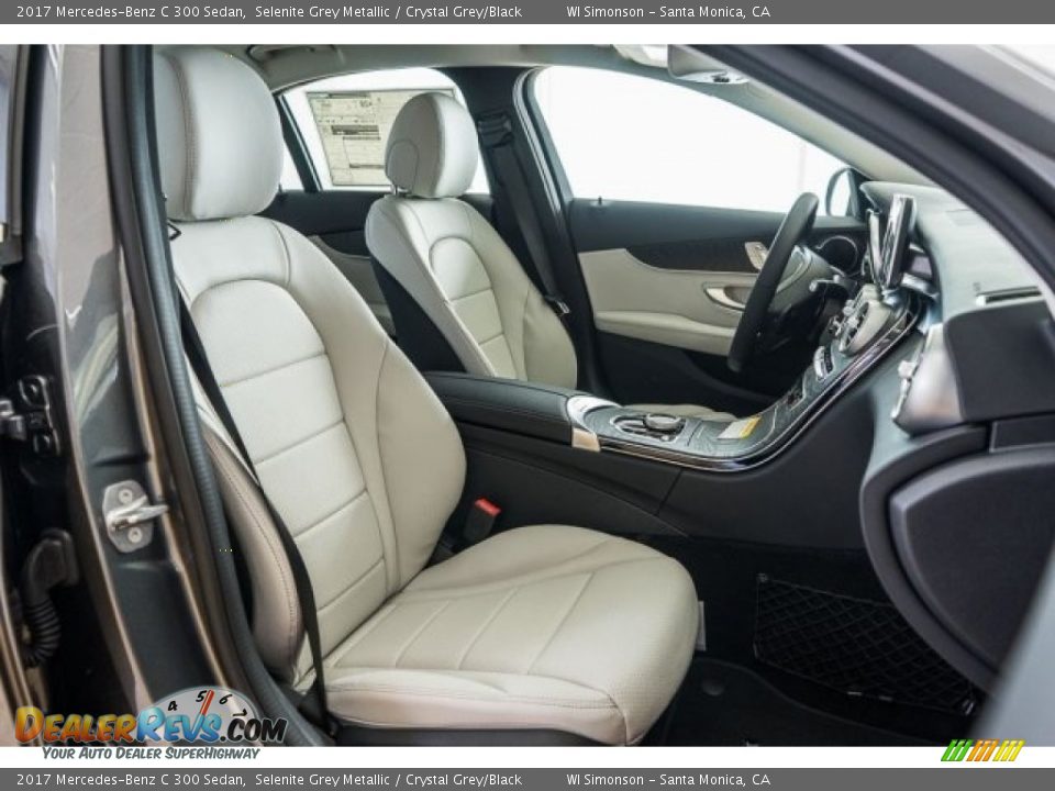 2017 Mercedes-Benz C 300 Sedan Selenite Grey Metallic / Crystal Grey/Black Photo #2