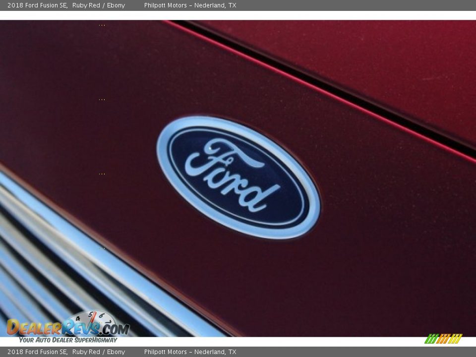 2018 Ford Fusion SE Ruby Red / Ebony Photo #4