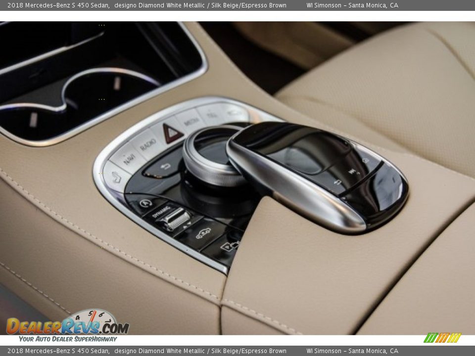 2018 Mercedes-Benz S 450 Sedan designo Diamond White Metallic / Silk Beige/Espresso Brown Photo #7