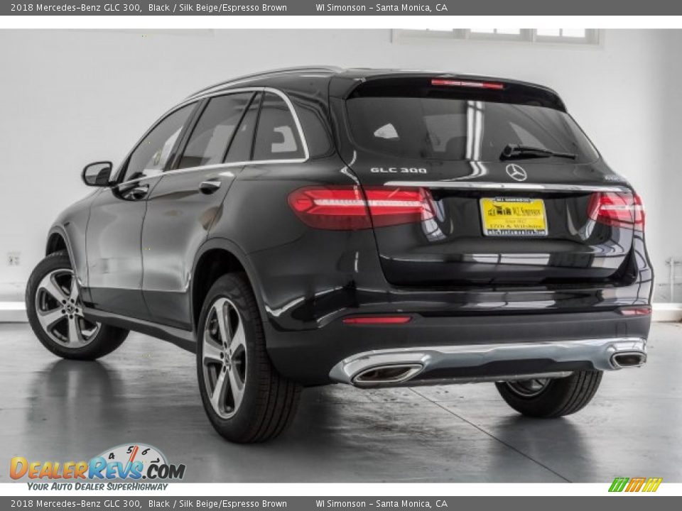 2018 Mercedes-Benz GLC 300 Black / Silk Beige/Espresso Brown Photo #3