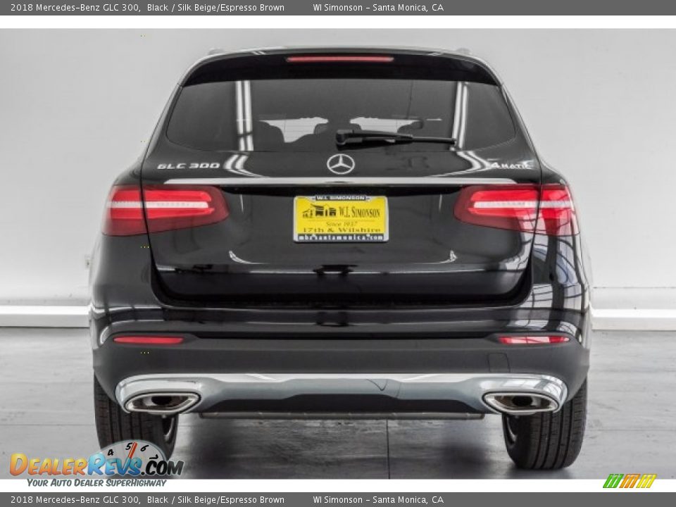 2018 Mercedes-Benz GLC 300 Black / Silk Beige/Espresso Brown Photo #4