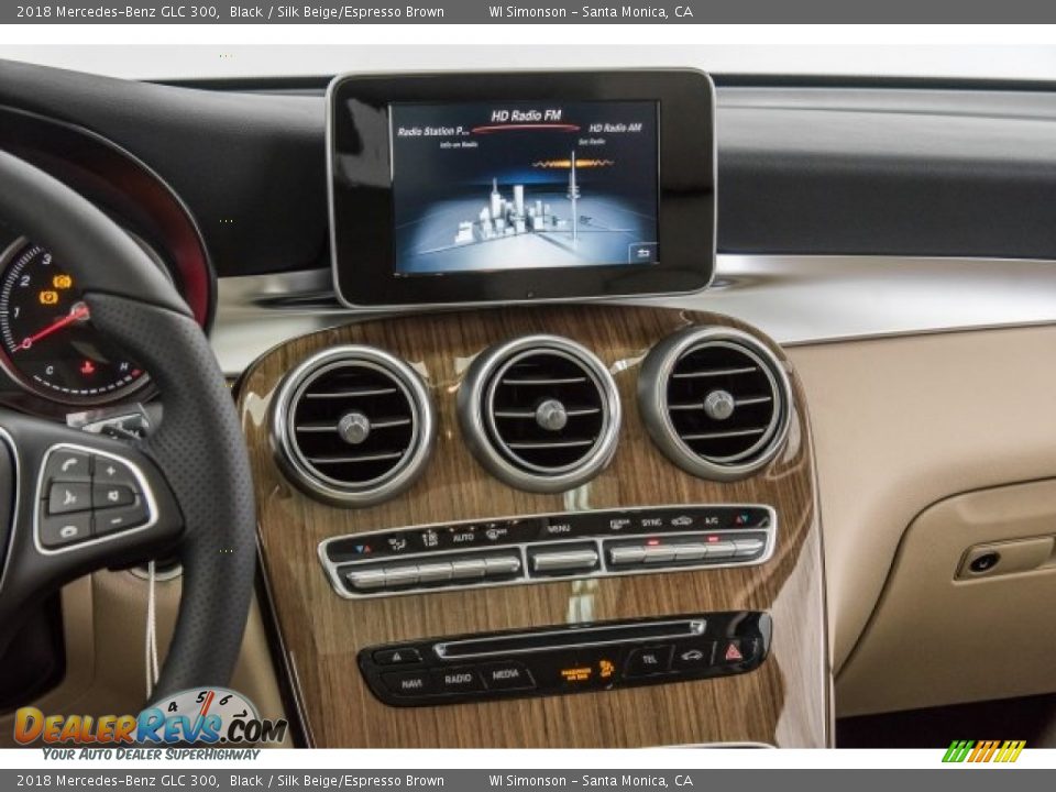 2018 Mercedes-Benz GLC 300 Black / Silk Beige/Espresso Brown Photo #5