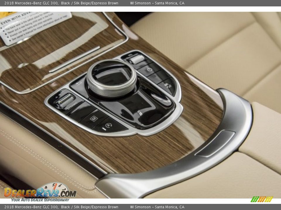 2018 Mercedes-Benz GLC 300 Black / Silk Beige/Espresso Brown Photo #7