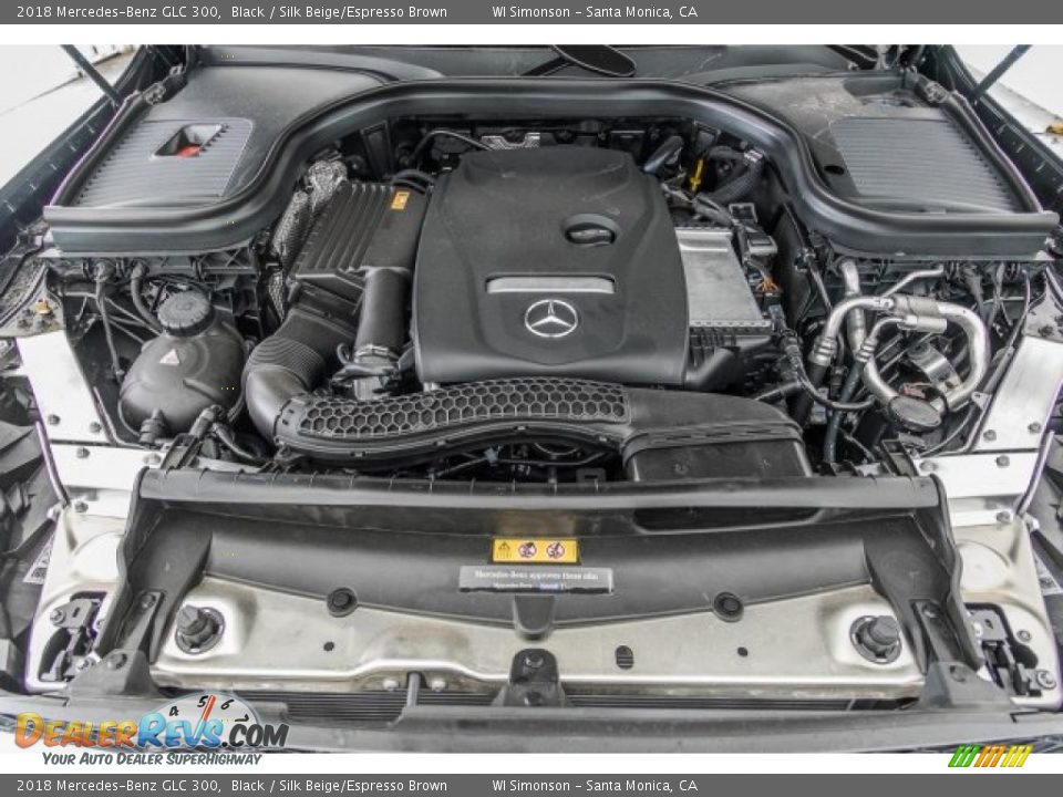 2018 Mercedes-Benz GLC 300 Black / Silk Beige/Espresso Brown Photo #8