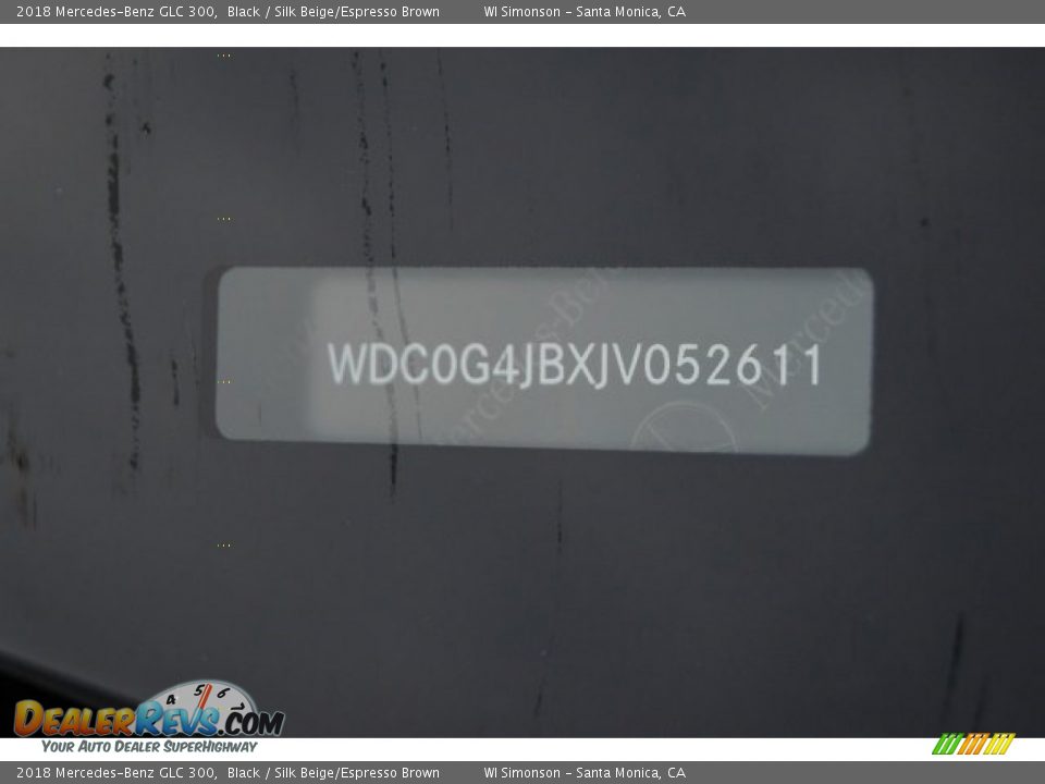 2018 Mercedes-Benz GLC 300 Black / Silk Beige/Espresso Brown Photo #10