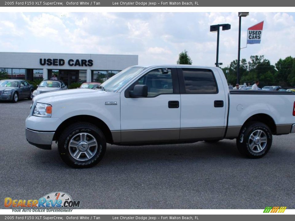2005 Ford F150 XLT SuperCrew Oxford White / Tan Photo #1