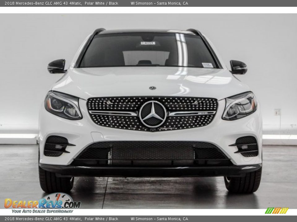 2018 Mercedes-Benz GLC AMG 43 4Matic Polar White / Black Photo #2