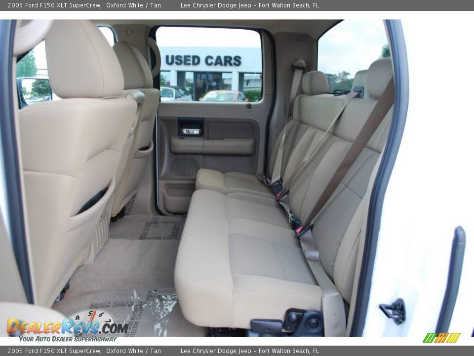 2005 Ford F150 XLT SuperCrew Oxford White / Tan Photo #9