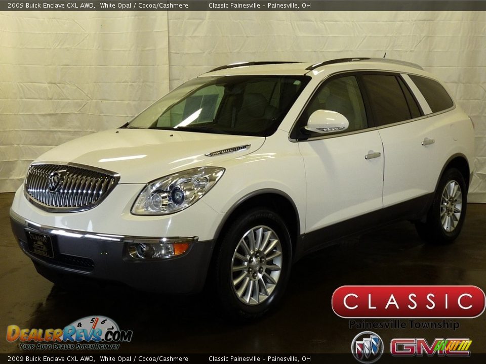 2009 Buick Enclave CXL AWD White Opal / Cocoa/Cashmere Photo #1