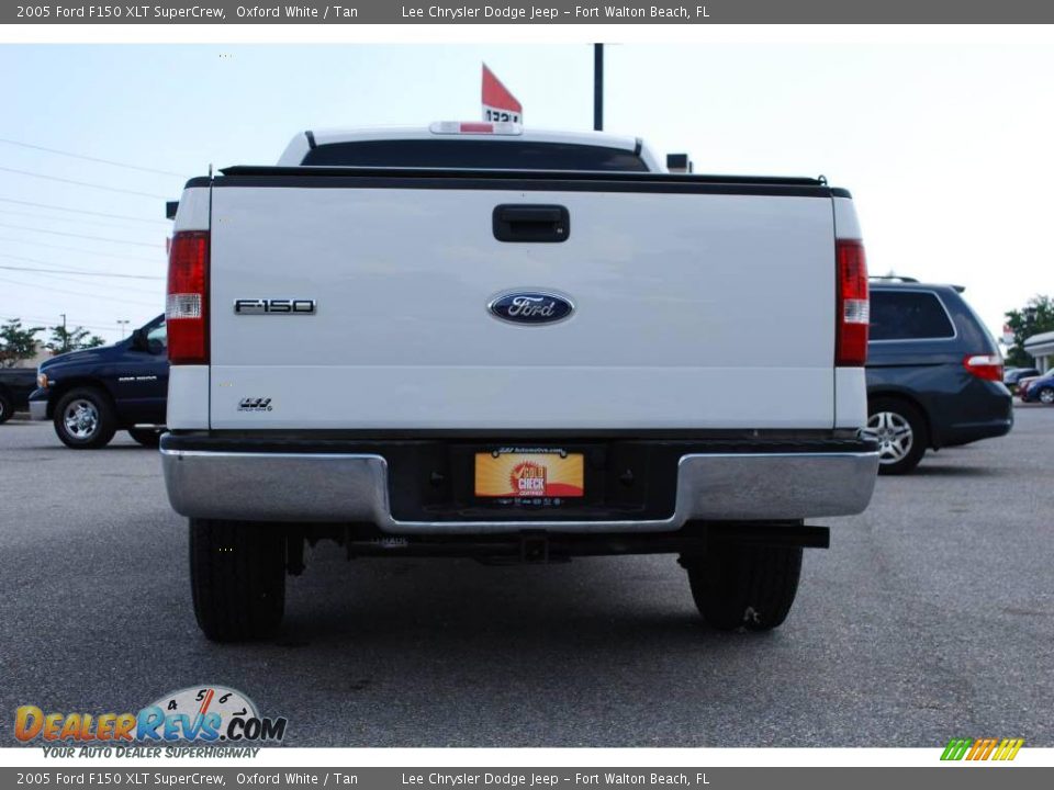 2005 Ford F150 XLT SuperCrew Oxford White / Tan Photo #26