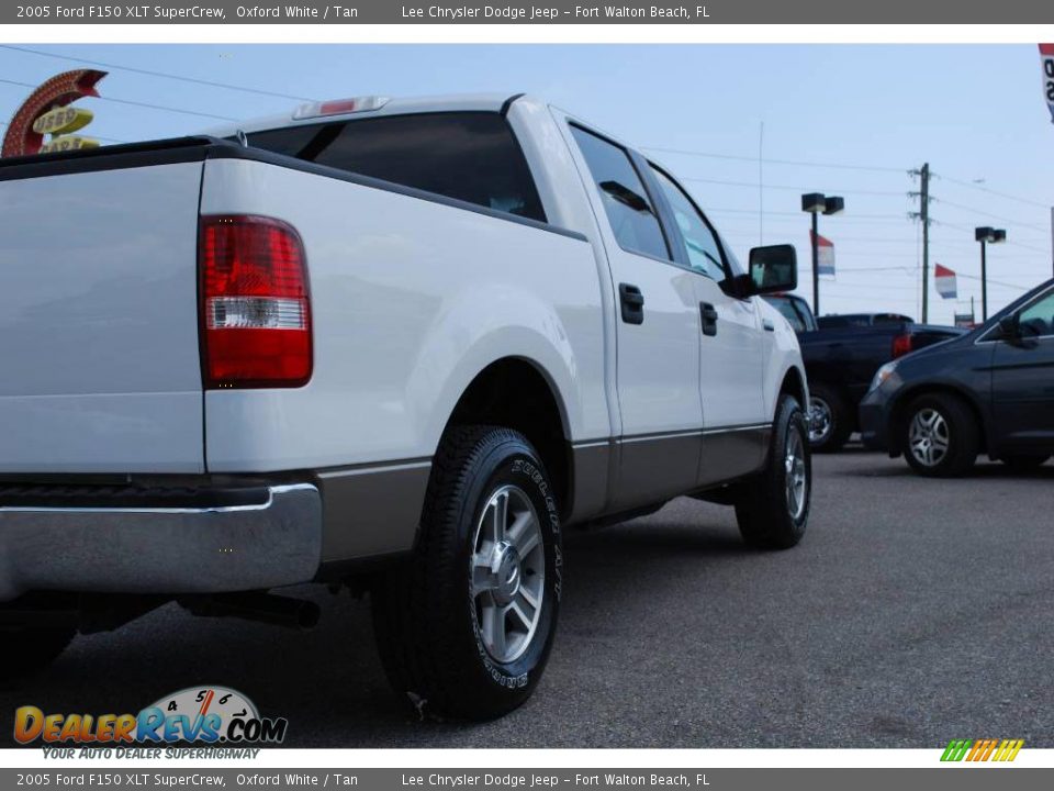 2005 Ford F150 XLT SuperCrew Oxford White / Tan Photo #27